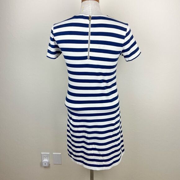 Vineyard Vines Stripe Back-Zip Short Sleeve Shirt Dress - Picture 5 of 6